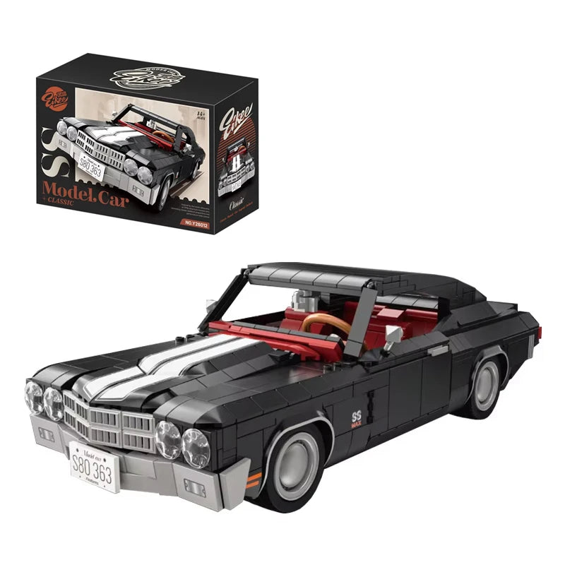 1038pcs Classic Muscle Model Car SS4564 Building Blocks Set