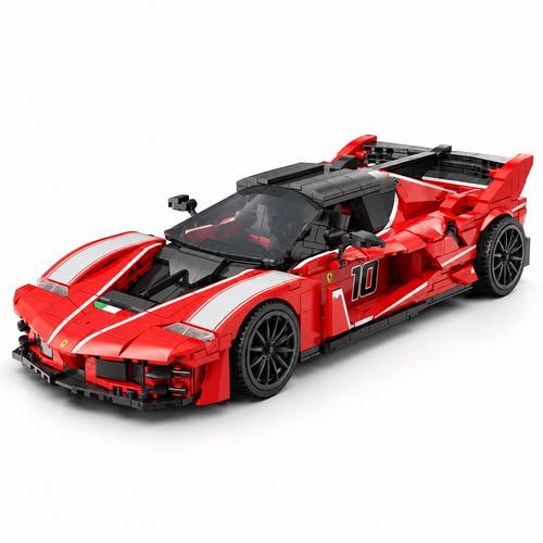 1047pcs Technic Racing Sports Car building blocks model, clean studio product image