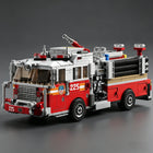 1052PCS City American Fire Truck Responder Building Blocks Kit