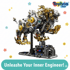 1073PCS Mechanical Lion Building Blocks - Premium MOC Style Assembly Model