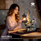 1077PCS Creative Elephant Building Blocks Lamp with LED Light