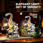 1077PCS Creative Elephant Building Blocks Lamp with LED Light