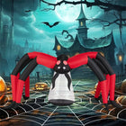 10FT Wide Giant Halloween Inflatable Spider Red Tunnel Eyes
