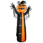10FT Inflatable Pumpkin Ghost Rotatable Head Cape LED Decor