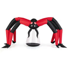 10FT Wide Giant Halloween Inflatable Spider Red Tunnel Eyes