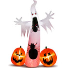 11.8FT Giant Halloween Inflatable Ghost Spider Pumpkin Decor