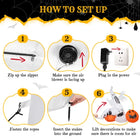 11.8FT Giant Halloween Inflatable Ghost Spider Pumpkin Decor