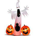 11.8FT Giant Halloween Inflatable Ghost Spider Pumpkin Decor