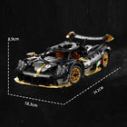 1218PCS Racing Supercar 1:14 Scale Building Blocks Model Car