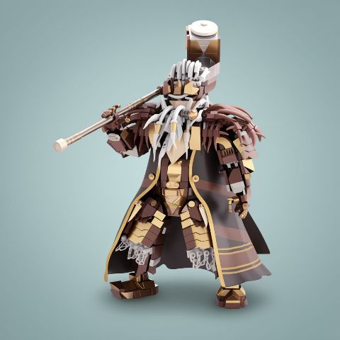 1238pc Dwarf King Warrior Bricks - Classic Movie Ornament Gift Set