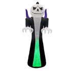 12FT Giant Halloween Inflatable Grim Reaper Pumpkin Flame LED