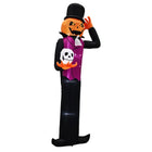 12FT Giant Halloween Inflatable Pumpkin Man Holding Skull Decor