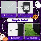 12FT Giant Halloween Inflatable Grim Reaper Pumpkin Flame LED