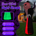 12FT Giant Halloween Inflatable Grim Reaper Pumpkin Flame LED