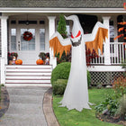 12FT Giant Halloween Inflatable Scary Ghost Flame Red Eyes Decor