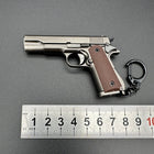 1:3 Scale M1911 Colt Pistol Keychain - Shell Ejectable Alloy Model