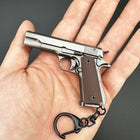 1:3 Scale M1911 Colt Pistol Keychain - Shell Ejectable Alloy Model
