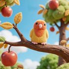 14cm Kawaii Spectral Parrot Plushie Cute Bird Stuffed Animal