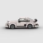 The Arctic Streak: 196-Piece White Sports Car DIY Construction Kit