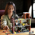 City Coffee House Building Set | 1589PCS Cafe with Stage Lights | ToyIvia