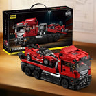 1728pcs Trailer Super Car Building Block Set - Flatbed Truck & Sports Car Model