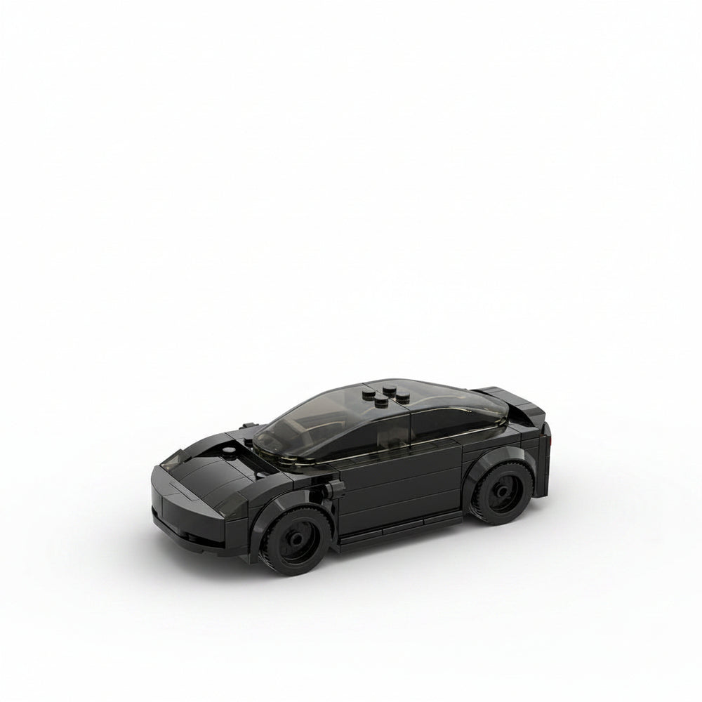 The Midnight Commuter: 185-Piece Black City Car DIY Construction Kit