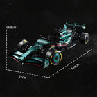 1936pcs 1:8 Sports Racing Car Building Blocks Set - Speed Demon Supercar Model