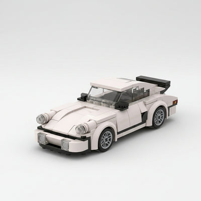 The Arctic Streak: 196-Piece White Sports Car DIY Construction Kit