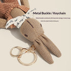19CM Cute Rabbit Keychain Resin Bow Bell Bag Charm Pendant