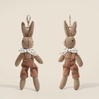 19CM Cute Rabbit Keychain Resin Bow Bell Bag Charm Pendant