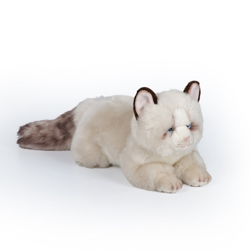 19CM Ultra-Soft Stuffed Cat Doll Lifelike Kitten Plush Toy