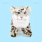 19CM Realistic Snow Leopard Plush Toy Cute Mascot Doll