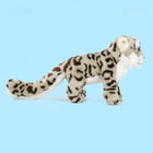 19CM Realistic Snow Leopard Plush Toy Cute Mascot Doll