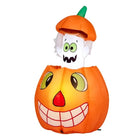 2.8FT Halloween Inflatable Animated Pumpkin Ghost LED Decor