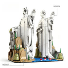 2-in-1 King Stone Statue Bookend Building Blocks Model Set