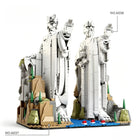 2-in-1 King Stone Statue Bookend Building Blocks Model Set