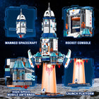 Deformable Space Rocket Building Set | 950Pcs 2-in-1 STEM Toy | Toylvia