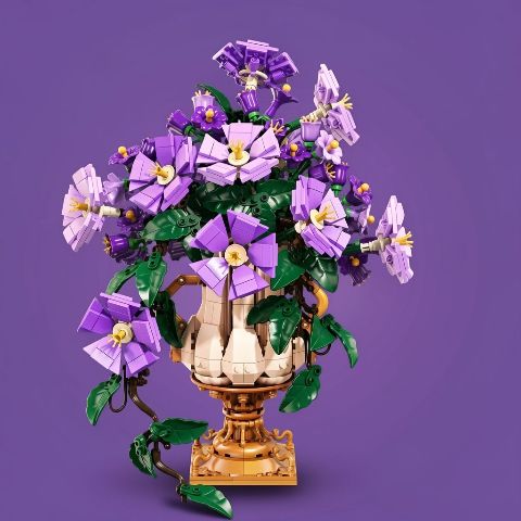 2-in-1 Morning Glory Building Set | 1136PCS Botanical Model | ToyIvia