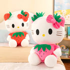 22cm Strawberry KT Cat Plush Toy | Kawaii Kitty Doll | Toylvia