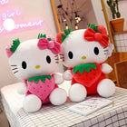 22cm Strawberry KT Cat Plush Toy | Kawaii Kitty Doll | Toylvia
