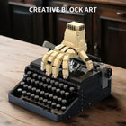 Gothic Typewriter Collectible Kit - Vintage Design Building Blocks Set