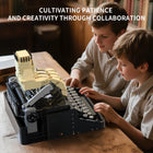 Gothic Typewriter Collectible Kit - Vintage Design Building Blocks Set
