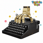 Gothic Typewriter Collectible Kit - Vintage Design Building Blocks Set