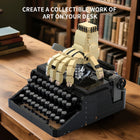 Gothic Typewriter Collectible Kit - Vintage Design Building Blocks Set