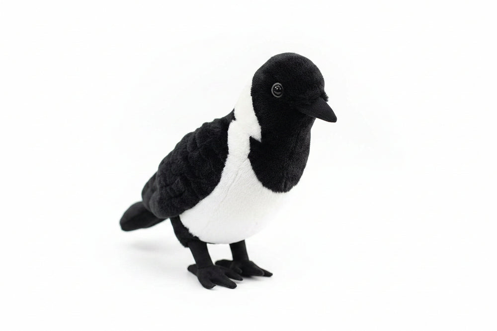 23CM Realistic Daurian Jackdaw High Fidelity Crow Plush Toy