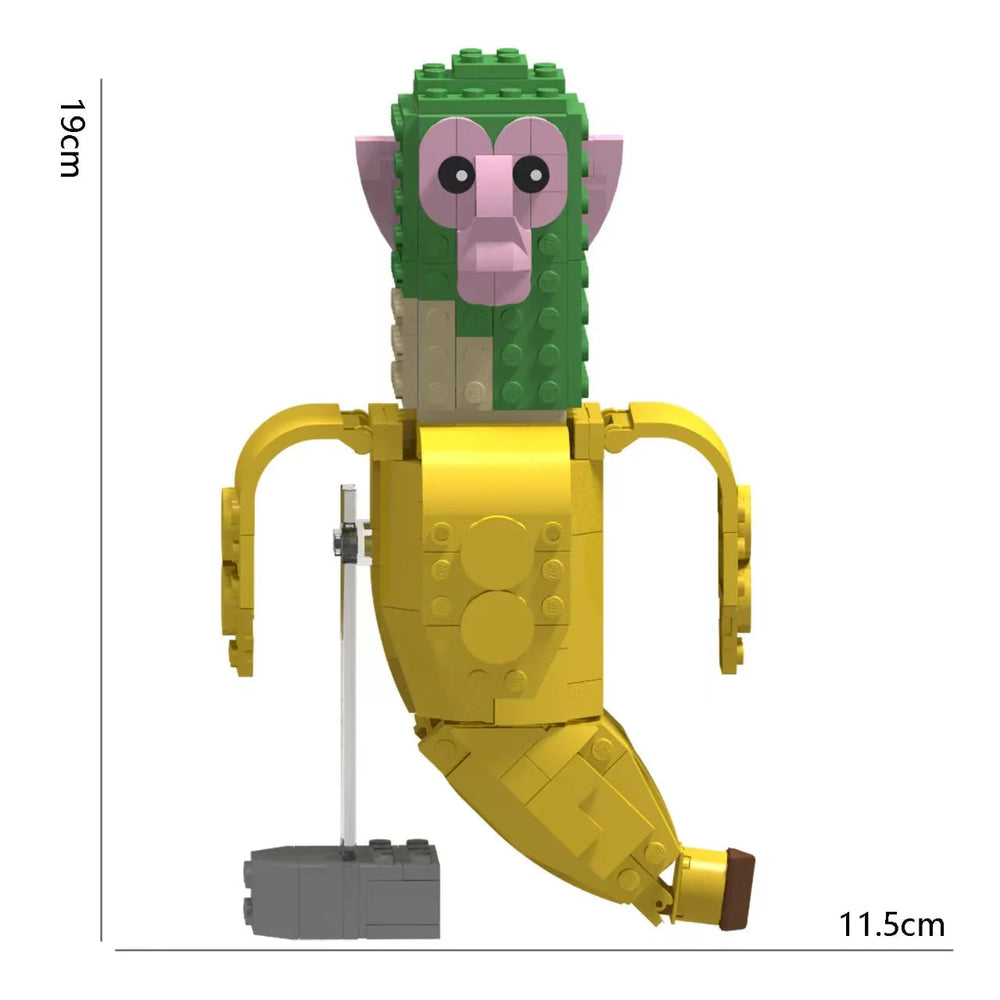 255PCS Tung Tung Sahur Scimmia Banana Brainrot Figures Bricks