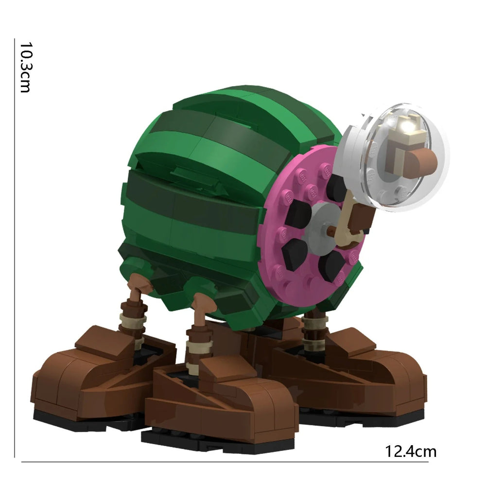 257PCS Brainrot Bricks Tung Tung Melone con Scarpe Figures Set