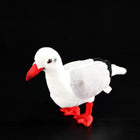 25CM Realistic Red-Billed Gull Plush Toy Stuffed Bird Doll
