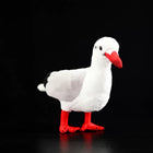25CM Realistic Red-Billed Gull Plush Toy Stuffed Bird Doll