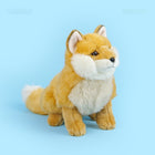 25CM Cute White Faux Fur Indoor Animal Plush Toy Doll